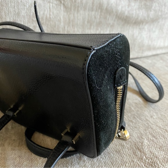 Kate Spade New York Crossbody Bag Black Leather/Suede - Picture 14 of 16